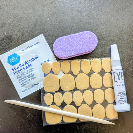Press on Application with Nail Prep Kit