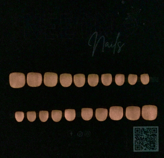 Rose Bouquet Mini Glow Gel Nails