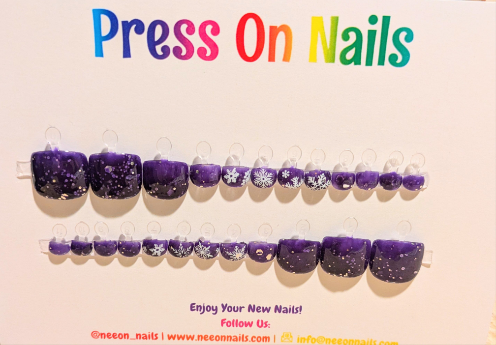Blizzard Color Change Gel Toe Nails