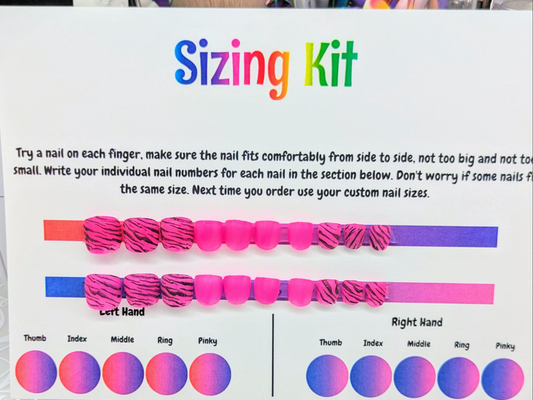 Neeon Stripes Mini Gel Nails