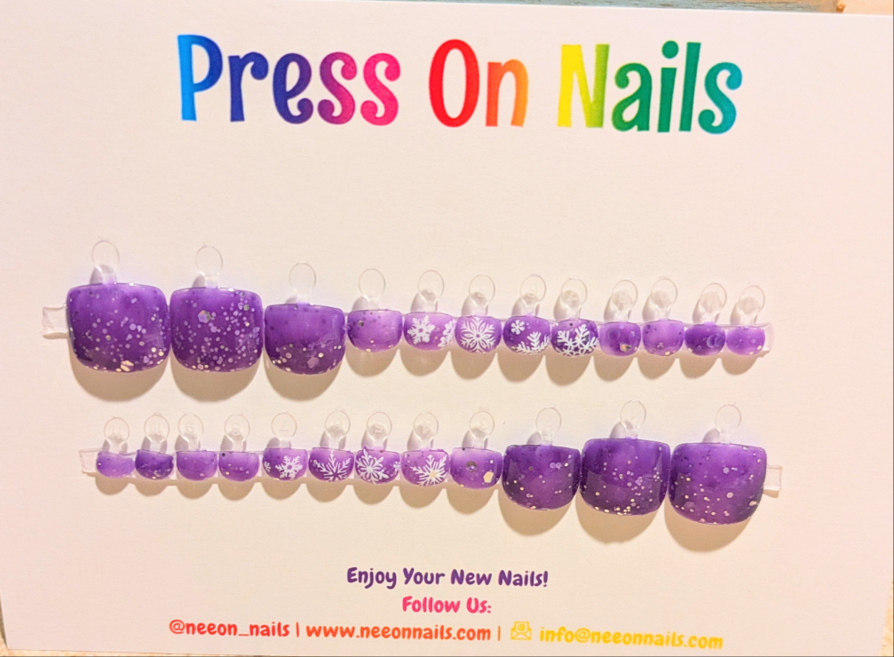 Blizzard Color Change Gel Toe Nails