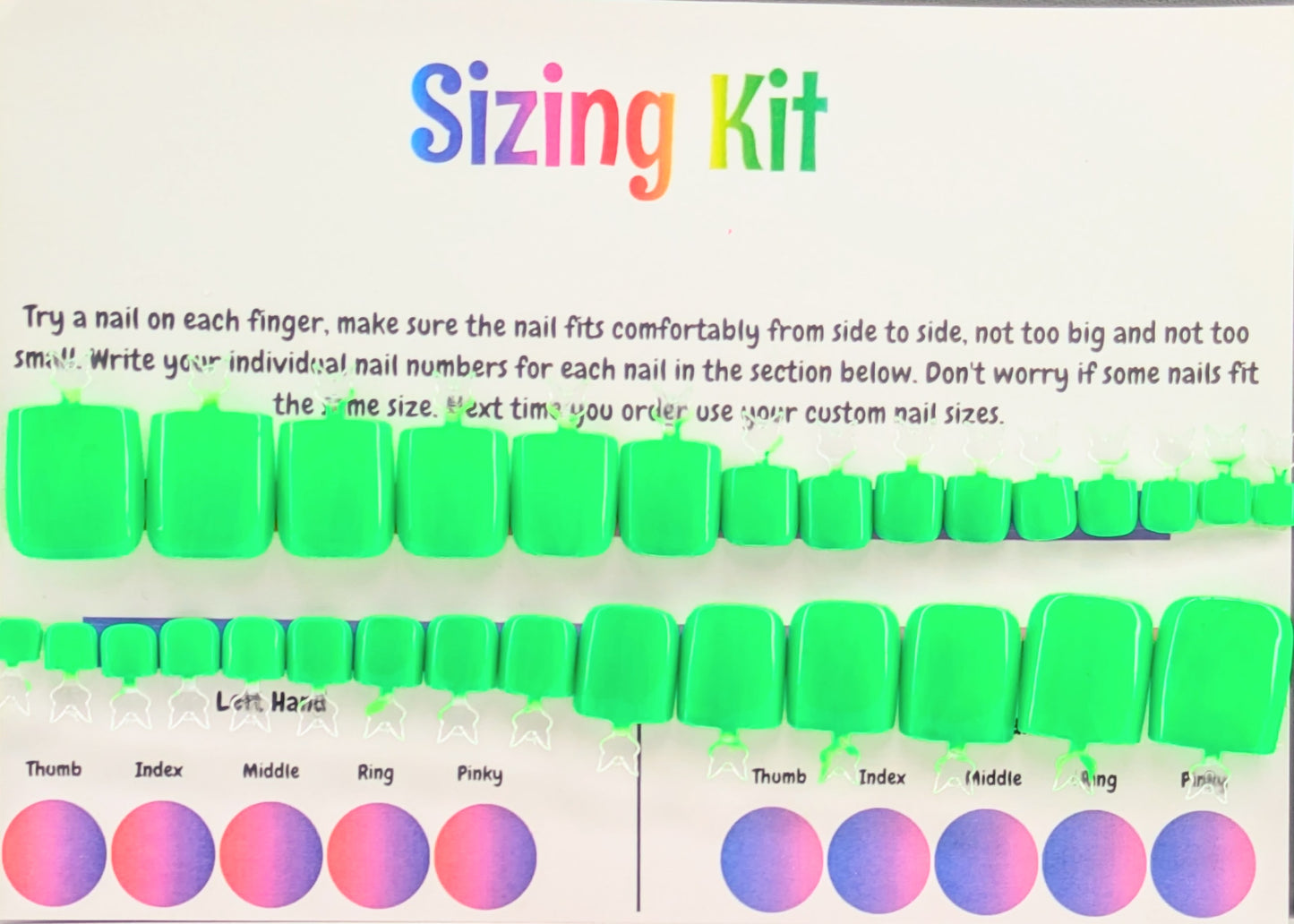 #6 Combo - Pedi Sizing Kit