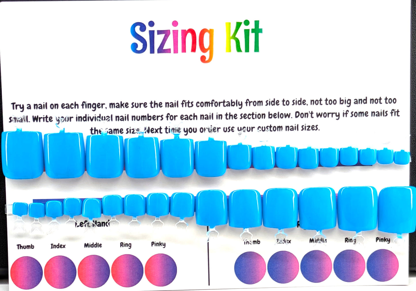 #6 Combo - Pedi Sizing Kit