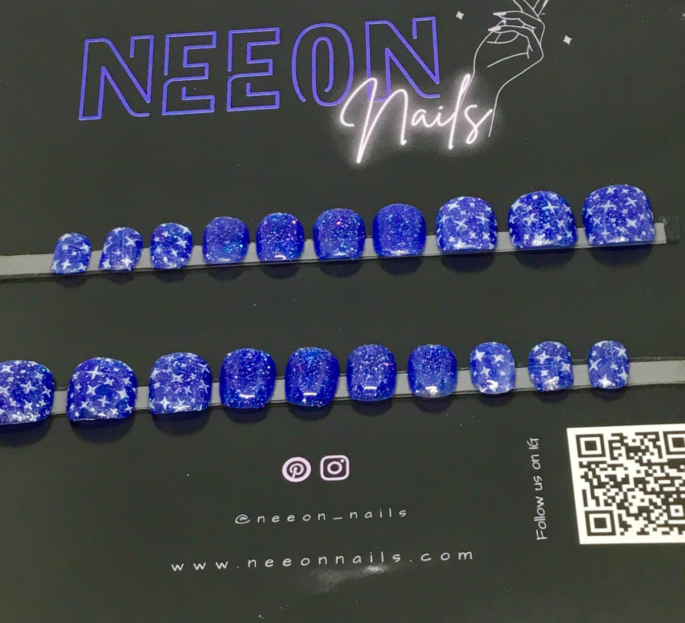 Starry Night Mini Color Change Gel Nails