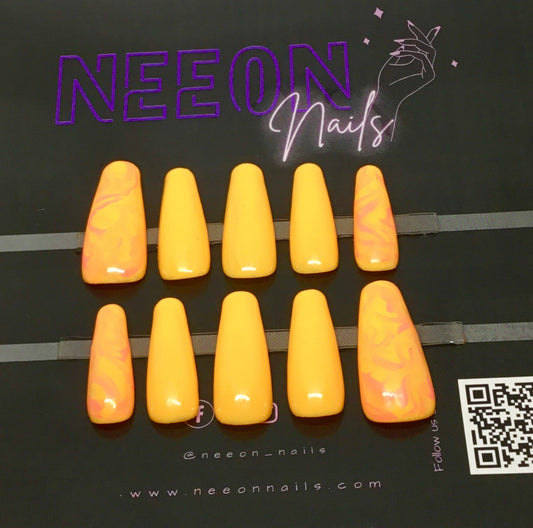 Peachy Keen Color Change Gel Nails - L