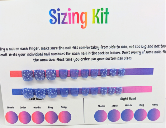 Starry Night Mini Color Change Gel Nails