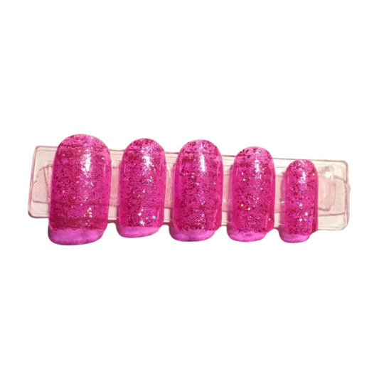 Pink Glitter Bomb Gel Nail Sizing Kit