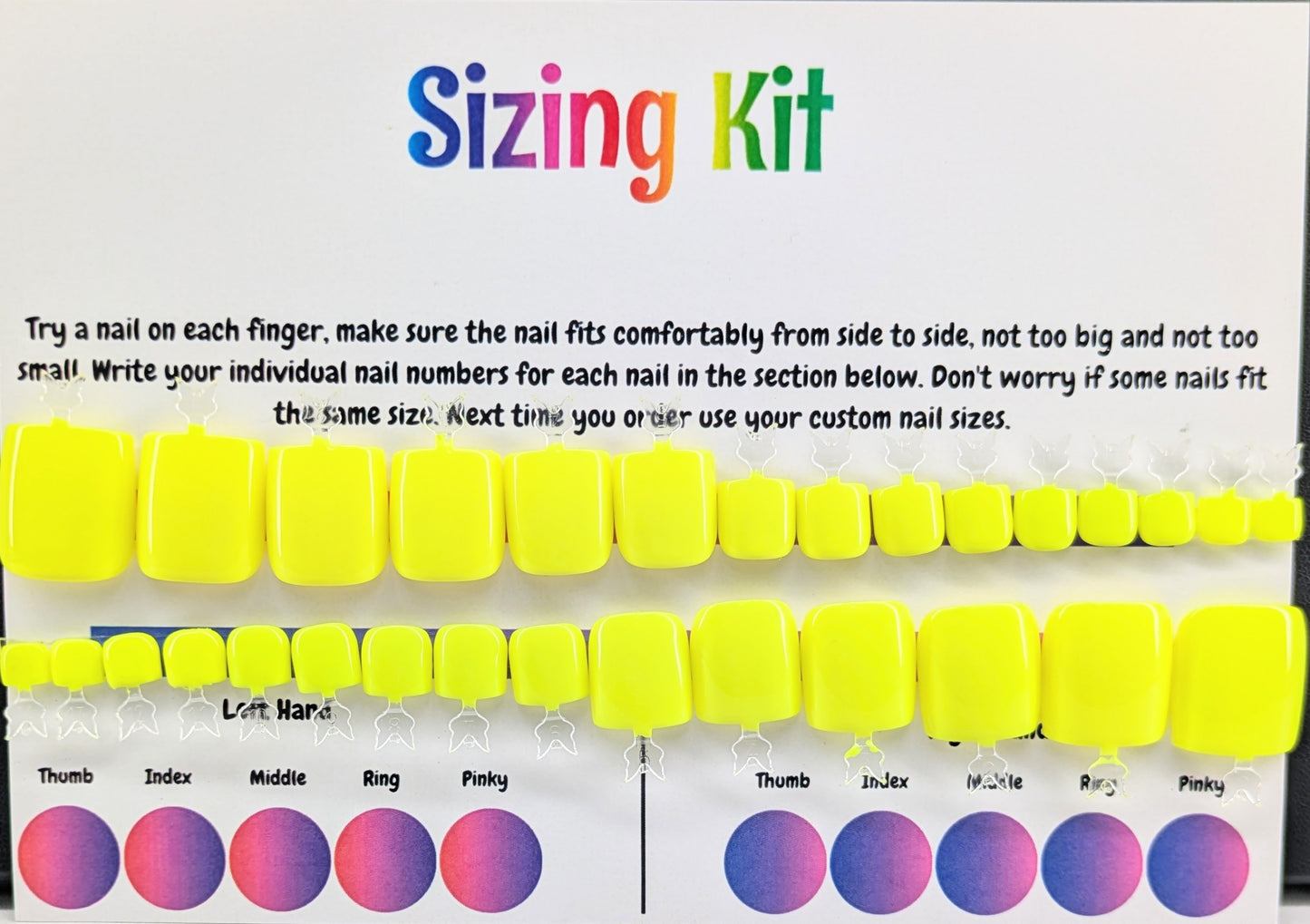 #6 Combo - Pedi Sizing Kit