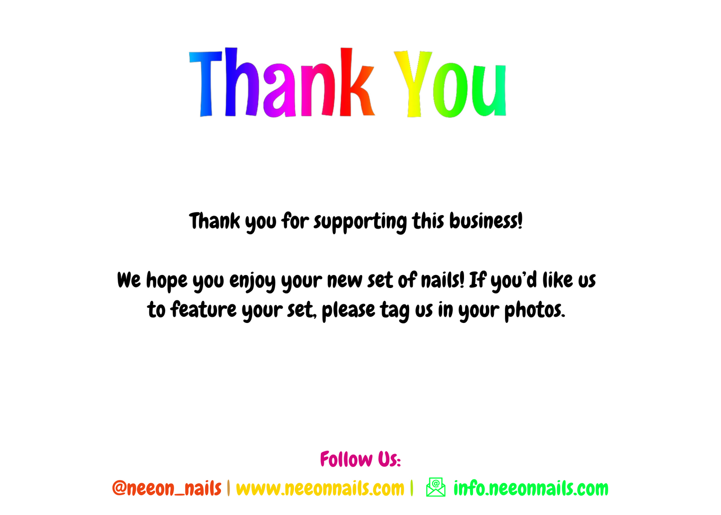 Neeon Sorbet Mini Gel Nails