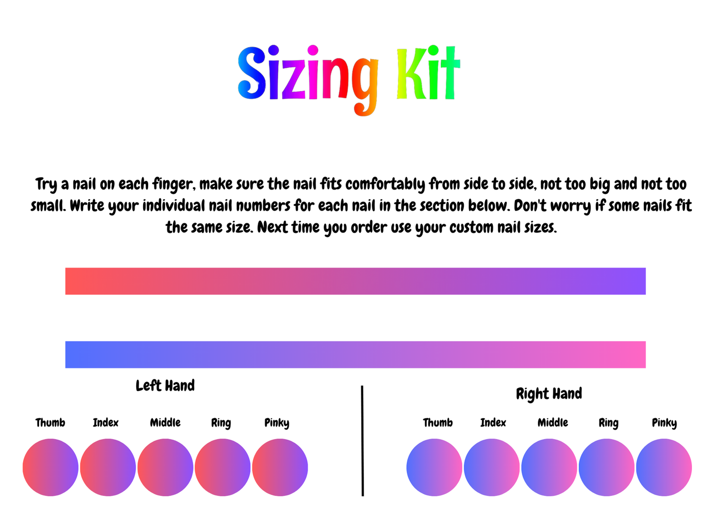 Wholesale Perfect Fit Sizing Kit