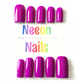 Neeon Purple Gel Nails