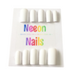 Neeon White Sheets Gel Nails