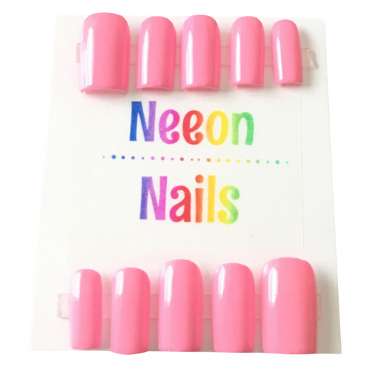 Neeon Light Pink Gel Nails